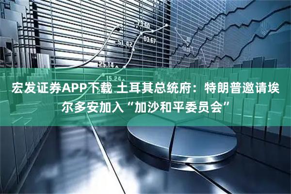 宏发证券APP下载 土耳其总统府：特朗普邀请埃尔多安加入“加沙和平委员会”